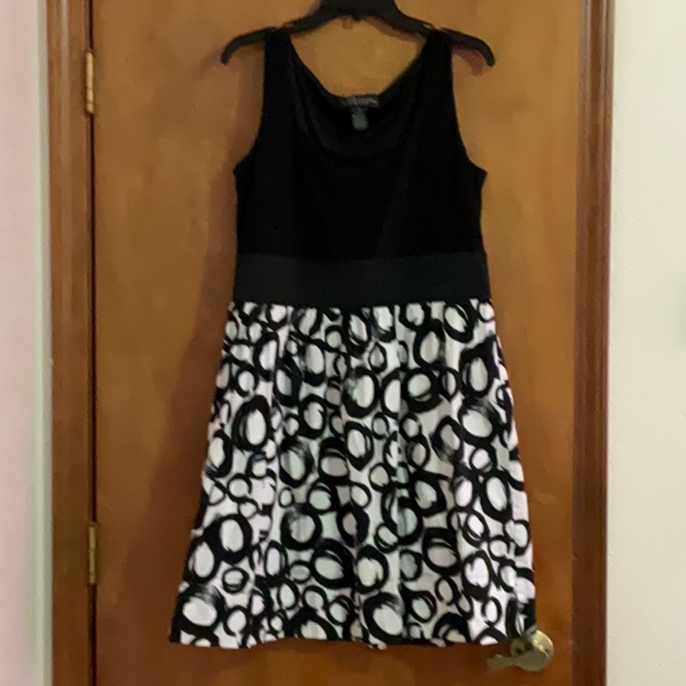 Black and white dress
